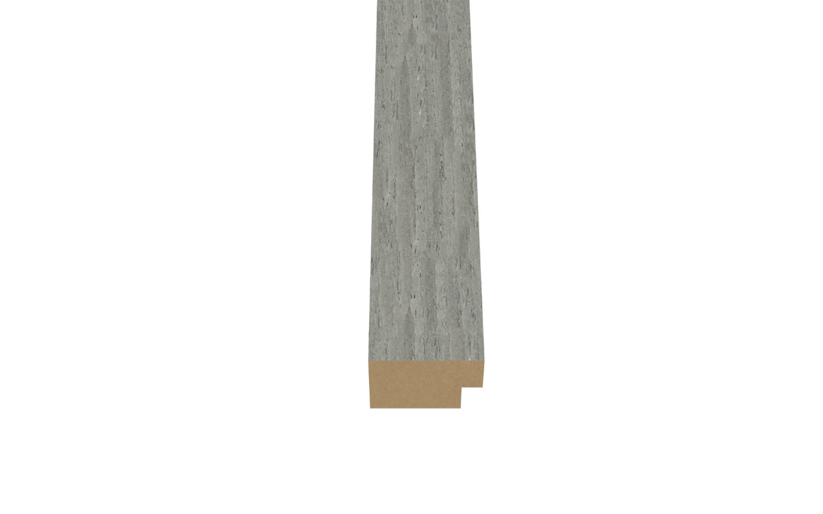 Eindlat 270 x 2.2 cm - Eiken Grijs