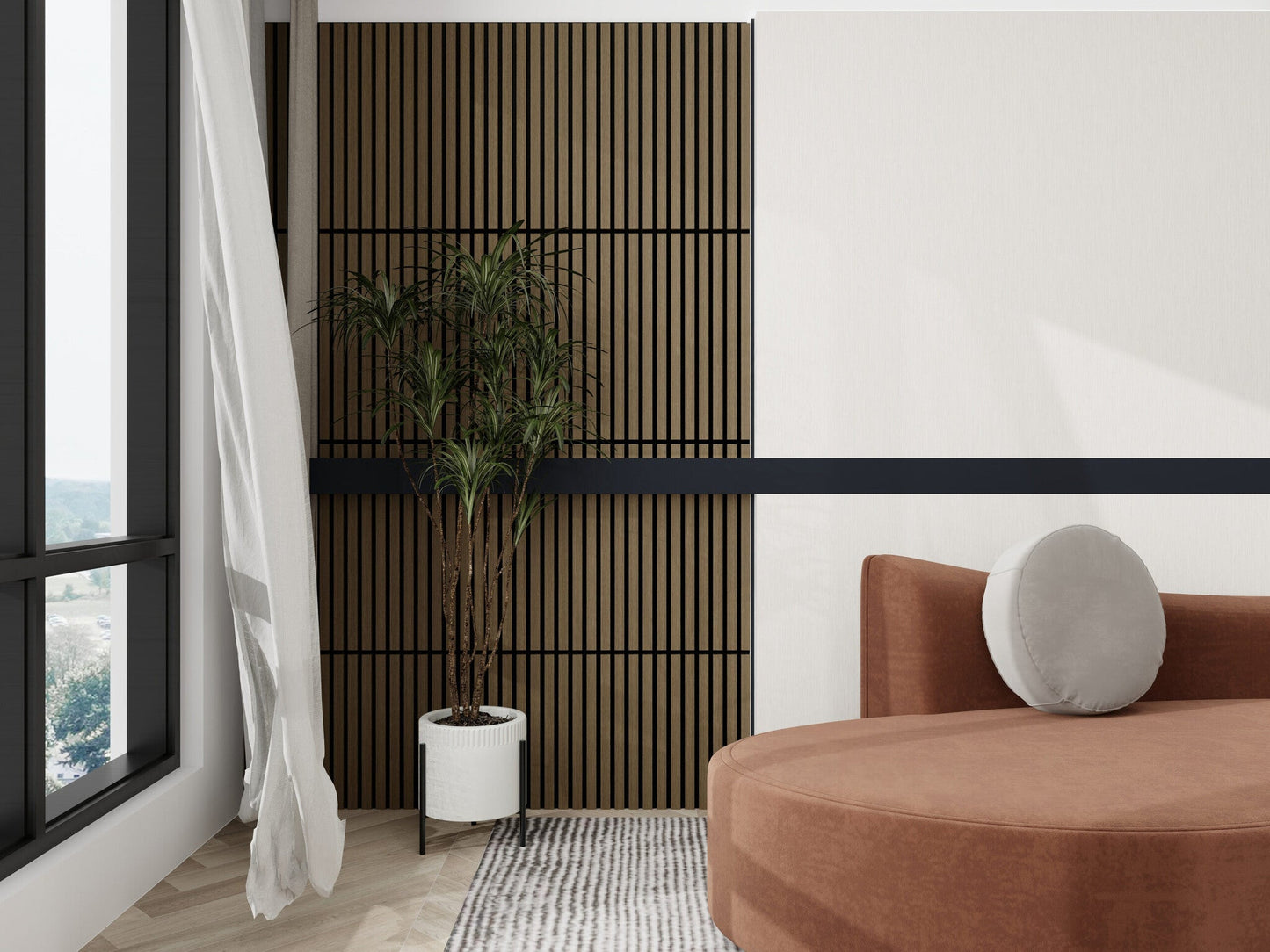 Akoestische panelen 60x60 cm - Eiken Walnoot