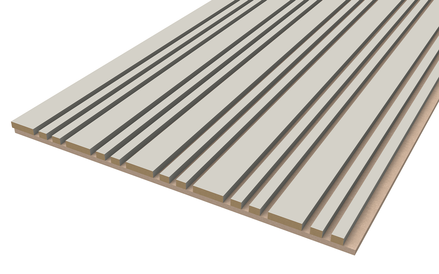 Akoestische panelen 270 x 60 x 2.2 cm - Beige on Beige Avorio