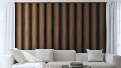 Akoestische panelen  270 x 60 x 2.2 cm - Eiken Walnoot
