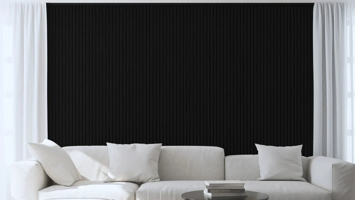 Akoestische panelen  270 x 60 x 2.2 cm - Eiken Zwart