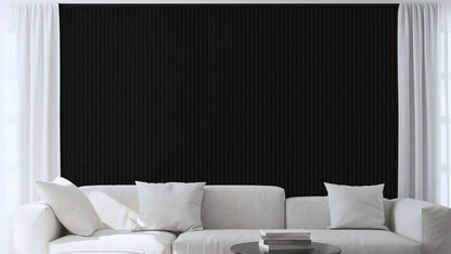 Akoestische panelen  270 x 60 x 2.2 cm - Eiken Zwart