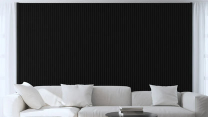 Akupanel - LED afwerkeindlat voor plafond en zijkant- Eiken Zwart 270 cm