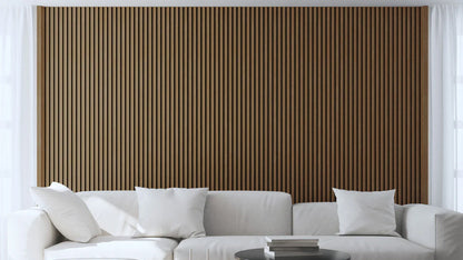 Akupanel - LED afwerkeindlat voor plafond en zijkant - Eiken Mokka 270 cm