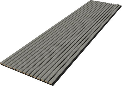 Akupanel Eiken Grijs 270 x 60 cm Lattenwand Akoestische wandpanelen
