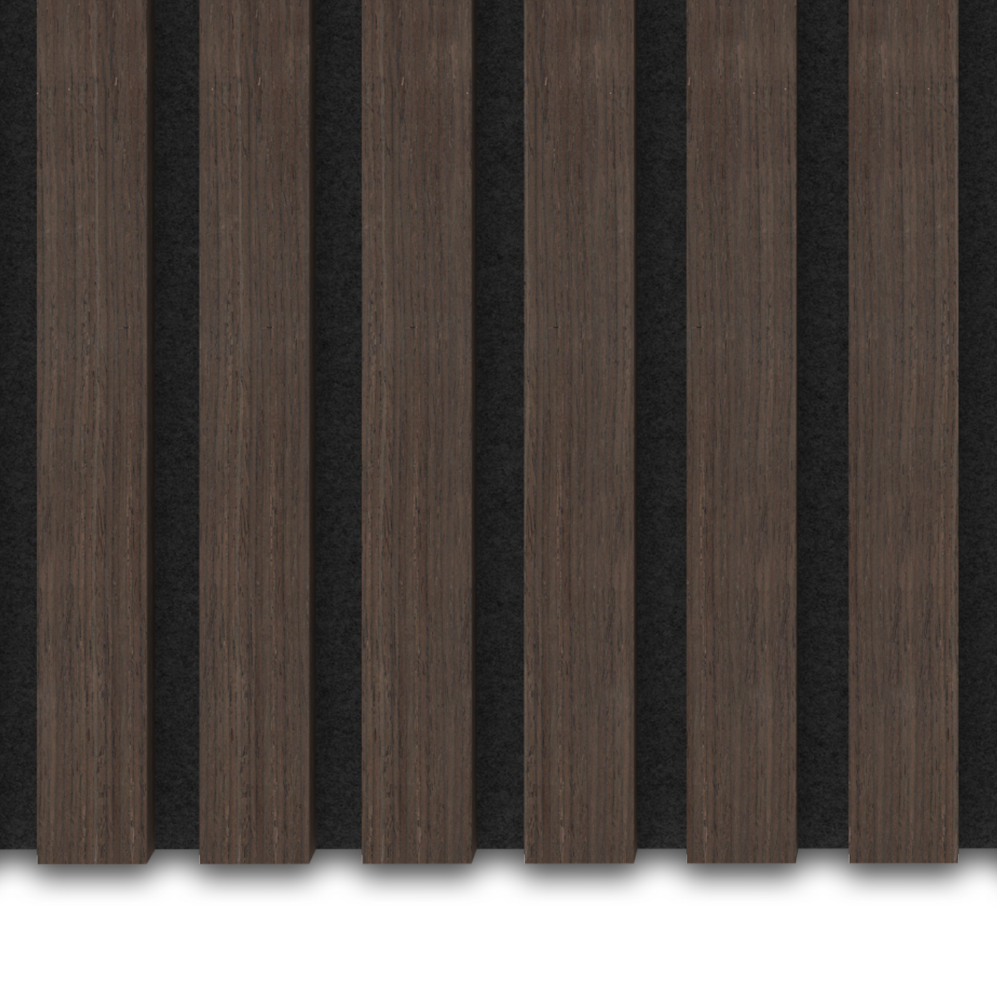 Akupanel Eiken Dark Walnoot 270 x 60 cm Lattenwand Akoestische wandpanelen