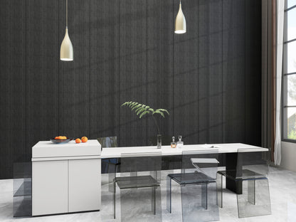 Decopanel Eiken Zwart 270 x 60 cm Akoestische wandpanelen