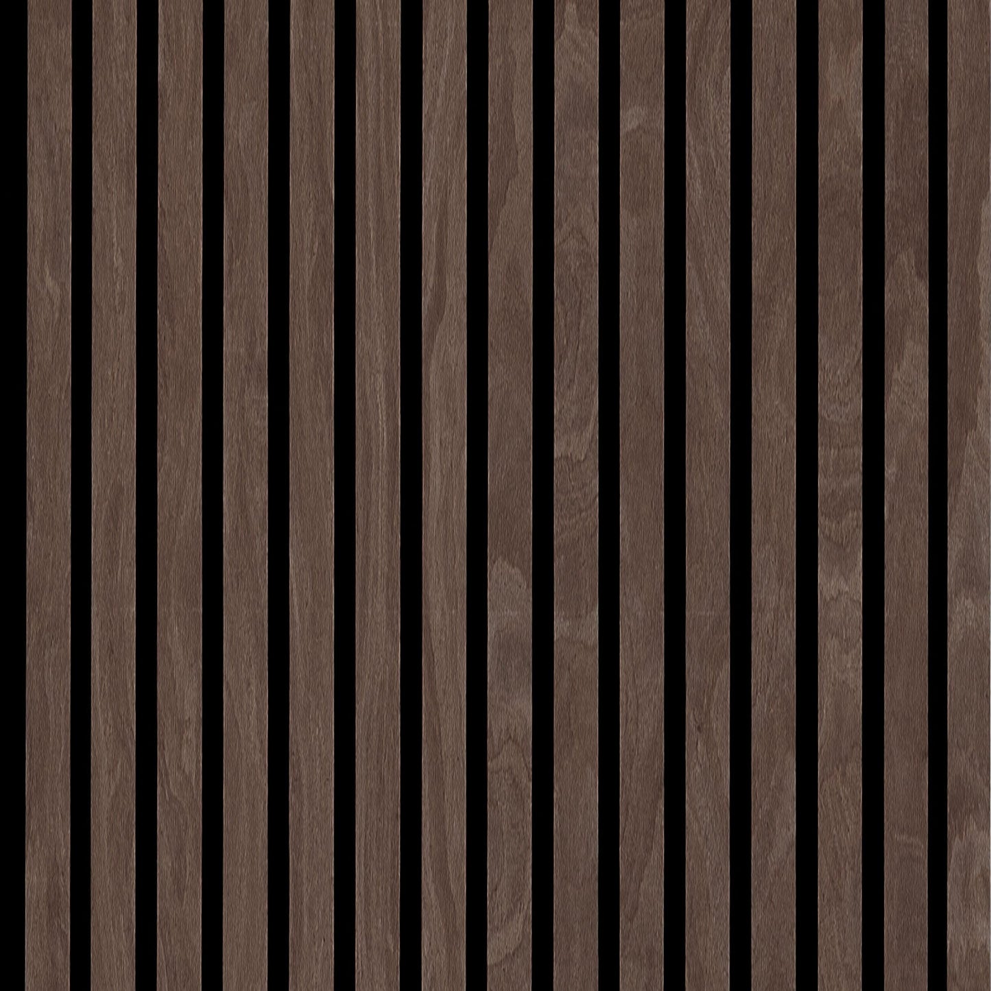 Akoestische panelen 260 x 60 x 1.4 cm - Eiken Dark Walnoot