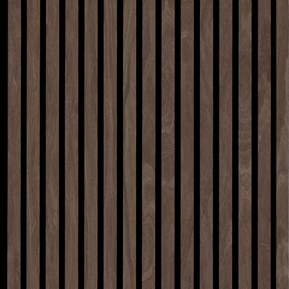 Akoestische panelen 260 x 60 x 1.4 cm - Eiken Dark Walnoot