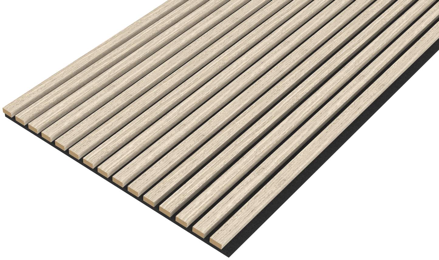 Akoestische panelen 260 x 60 x 1.4 cm - Eiken Light Naturel