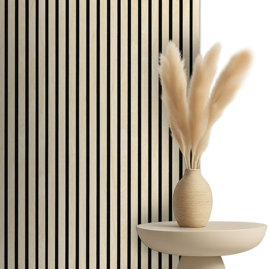 Akoestische panelen 260 x 60 x 1.4 cm - Eiken Light Naturel