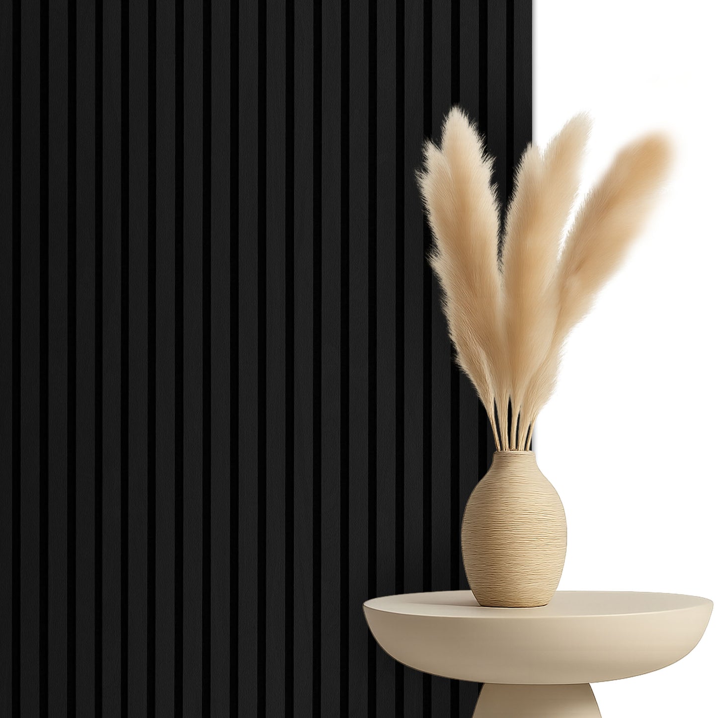 Akoestische panelen  270 x 60 x 2.2 cm - Eiken Zwart