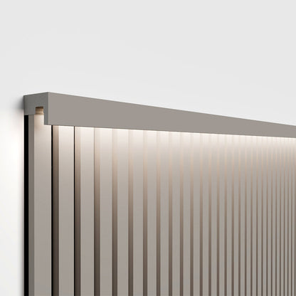 Akupanel - LED afwerkeindlat voor plafond en zijkant - Beige on Beige 270 cm