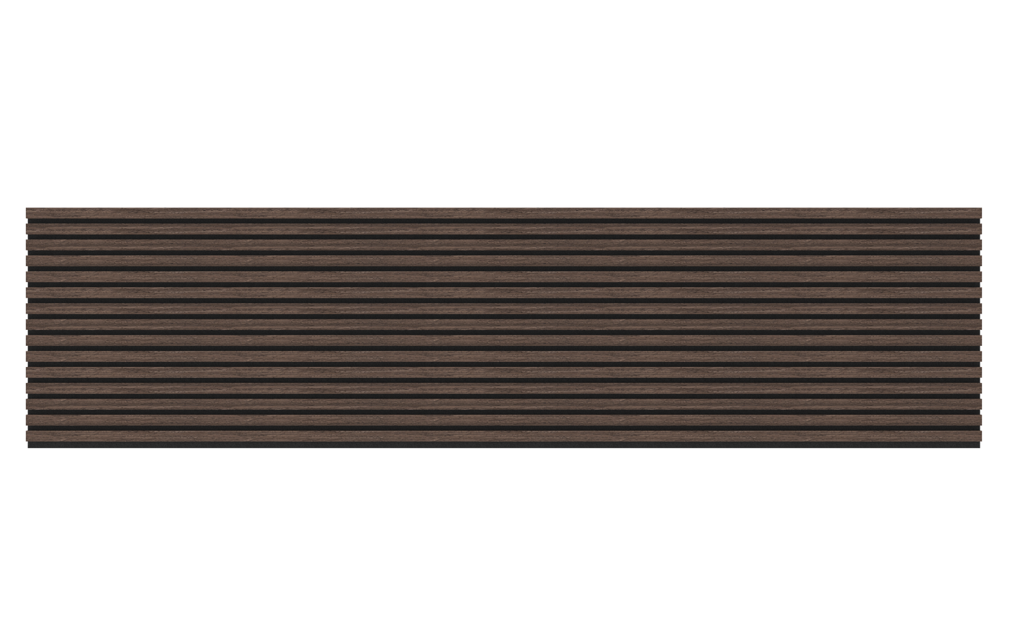 Akupanel Eiken Dark Walnoot 270 x 60 cm Lattenwand Akoestische wandpanelen