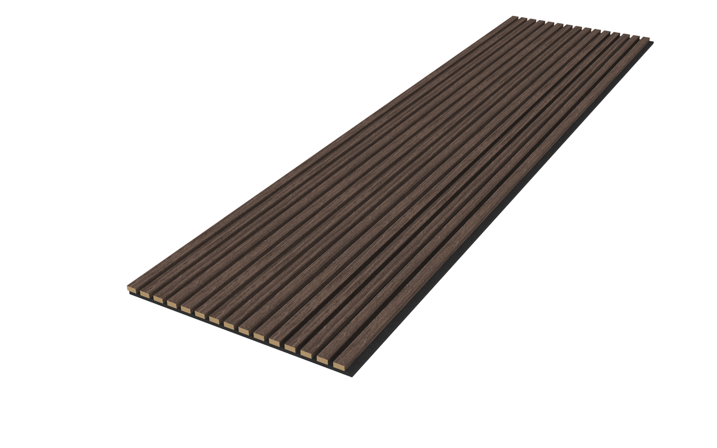 Akoestische panelen  270 x 60 x 2.2 cm - Eiken Dark Walnoot