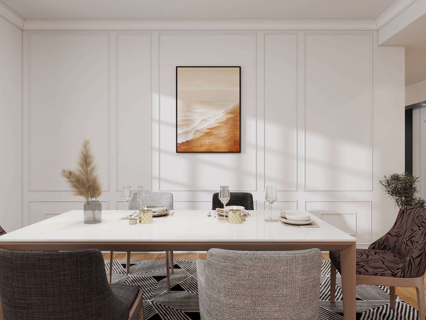 Sereno Sierlijst Muur Plafondlijst - 270 x 2.5 cm- Wit