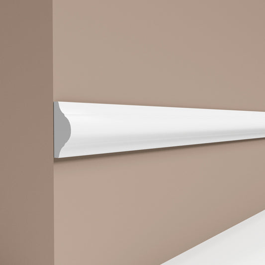 Aura Sierlijst Muur Plafondlijst - 270 x 3 cm - Wit