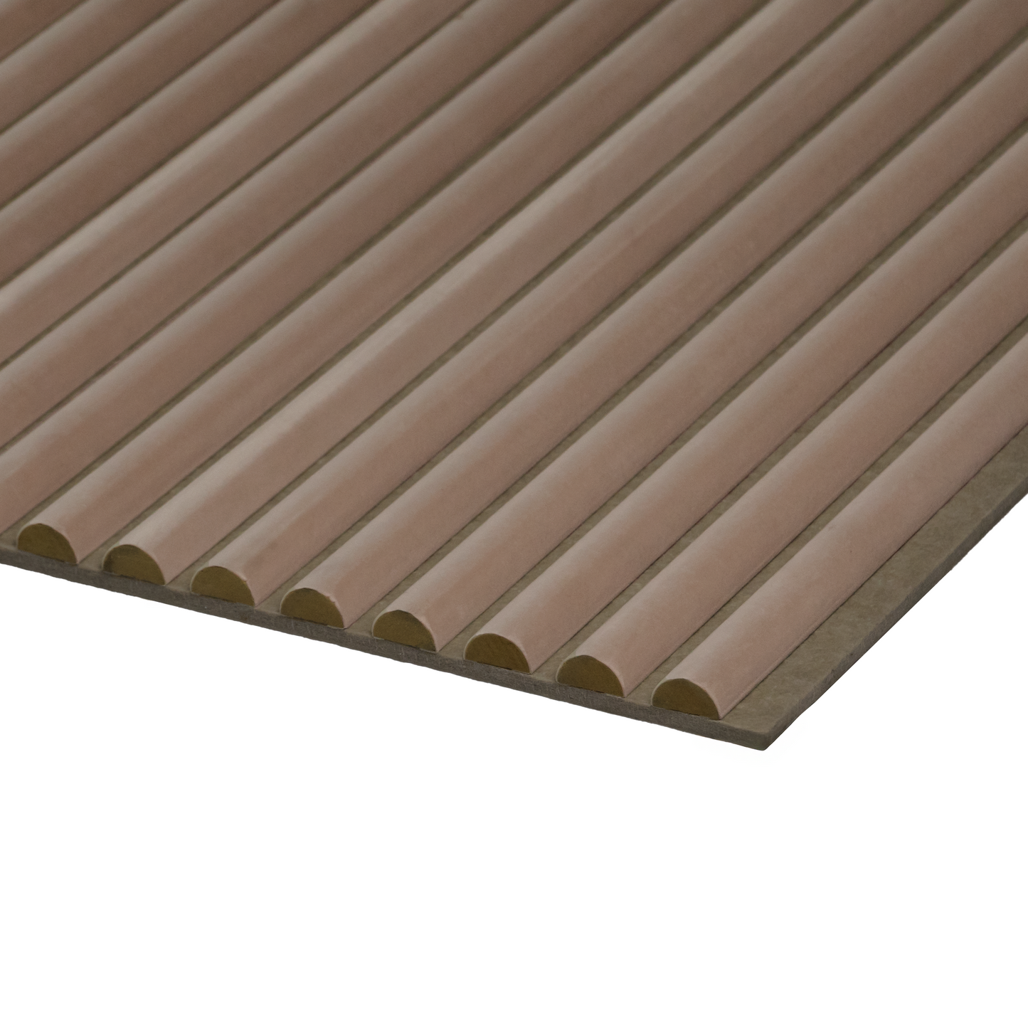 Akoestische Suede Space Panelen 280 x 60 x 2.4 cm - Chique Mokka