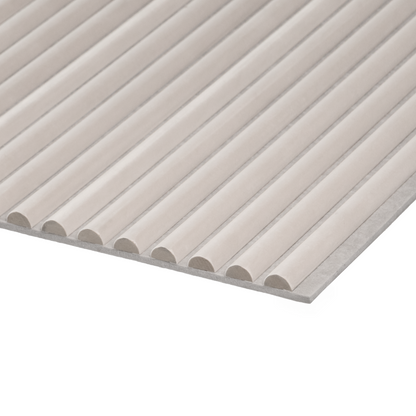 Akoestische Suede Space Panelen 280 x 60 x 2.4 cm - Snow Beige