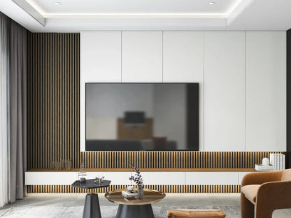 Akoestische panelen 300 x 60 x 2.2 cm - Eiken Walnoot
