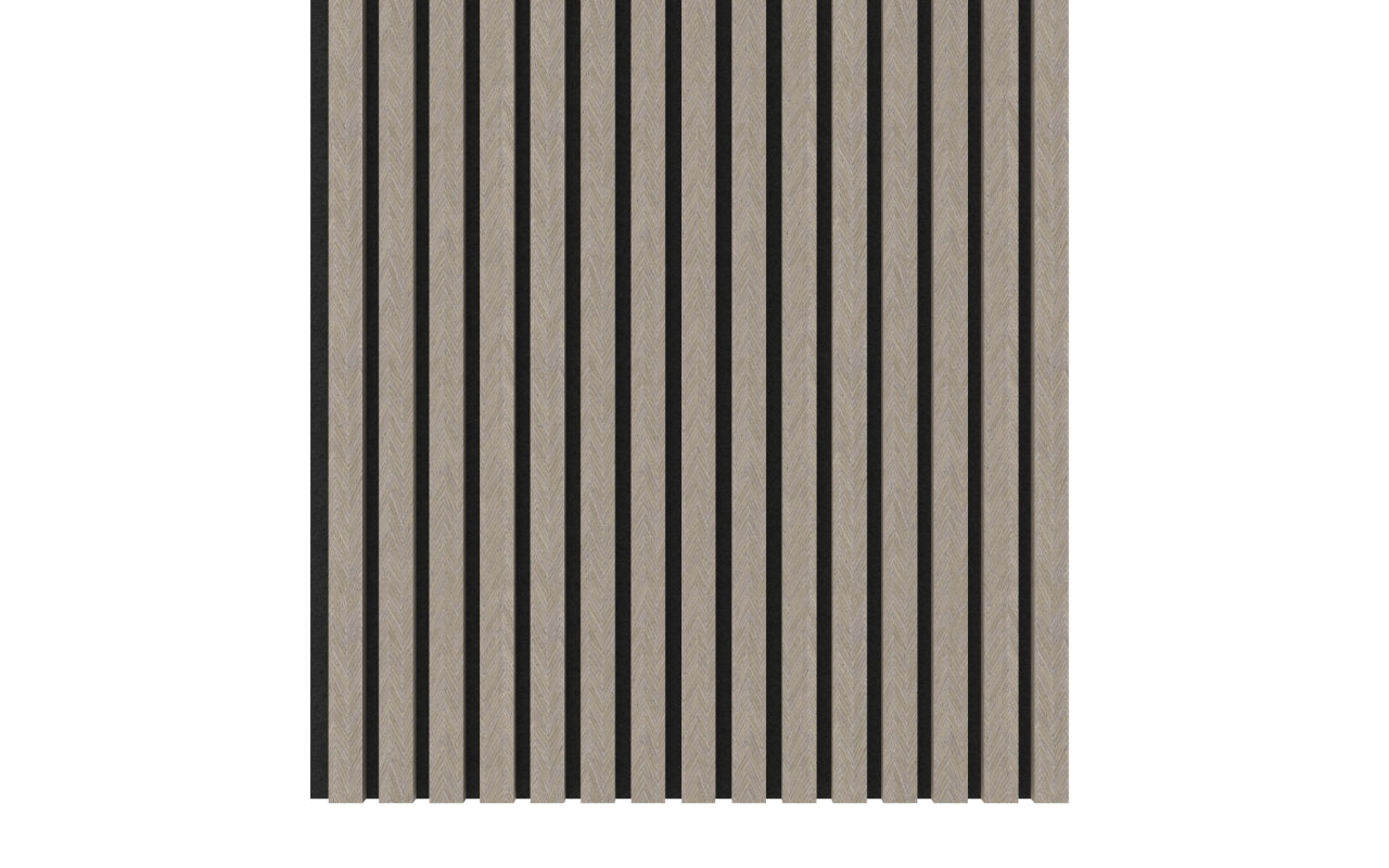 Rosenwood Akupanel Monza Visgraat Herringbone 270 x 60 cm Lattenwand Akoestische wandpanelen
