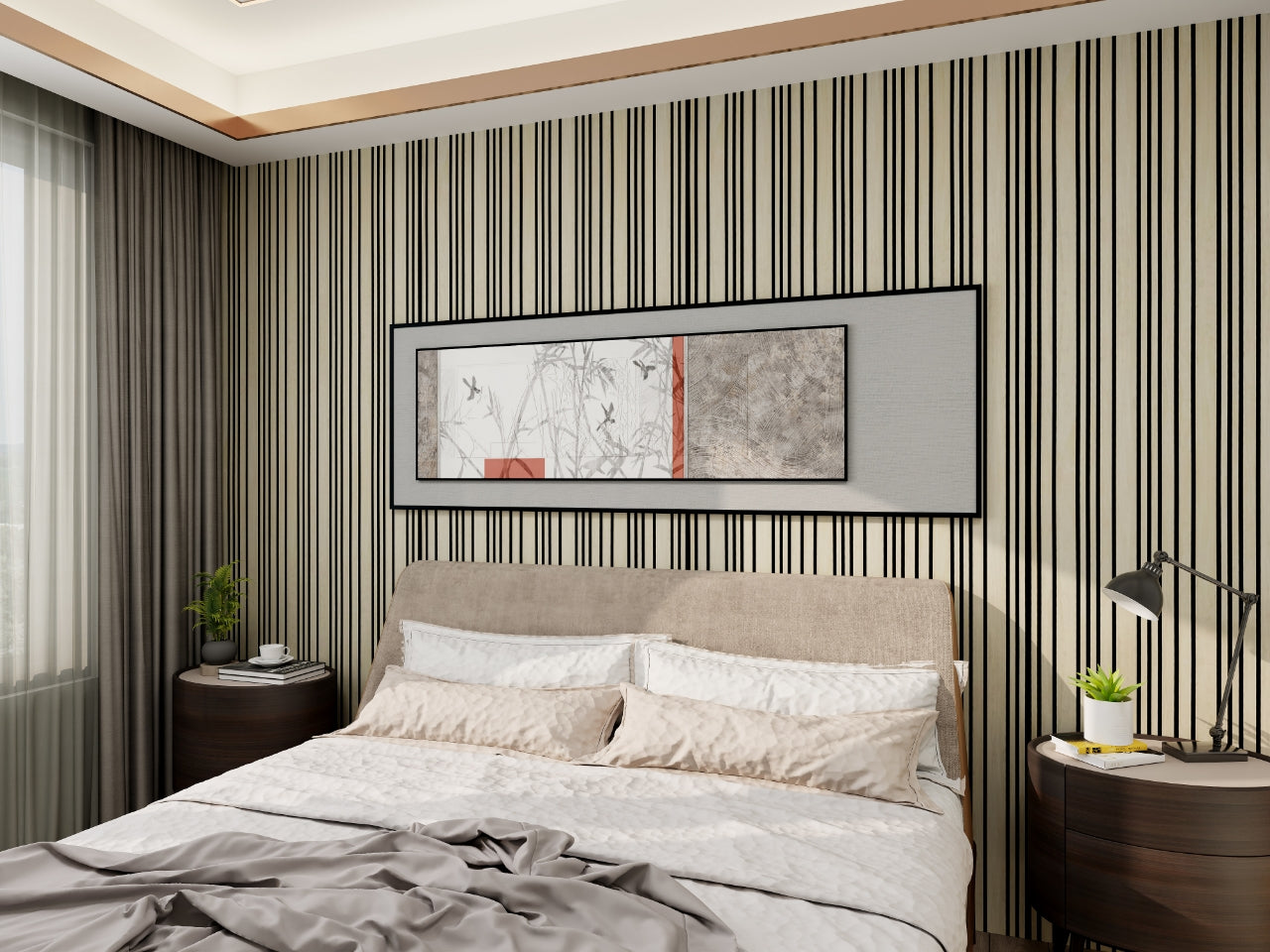 Rosenwood Akupanel Akoestische Wandpanelen Latenwand Tripple Akupanelen 270 x 60 cm Natural eiken