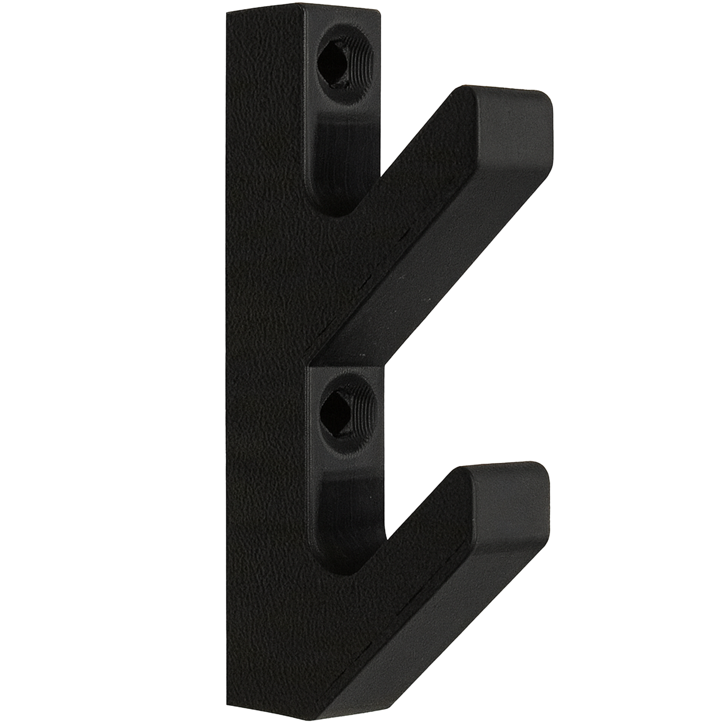 Akupanel Dubbele Haak - Jashaak - Wandhaak - Zwart