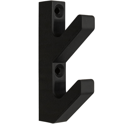 Akupanel Dubbele Haak - Jashaak - Wandhaak - Zwart