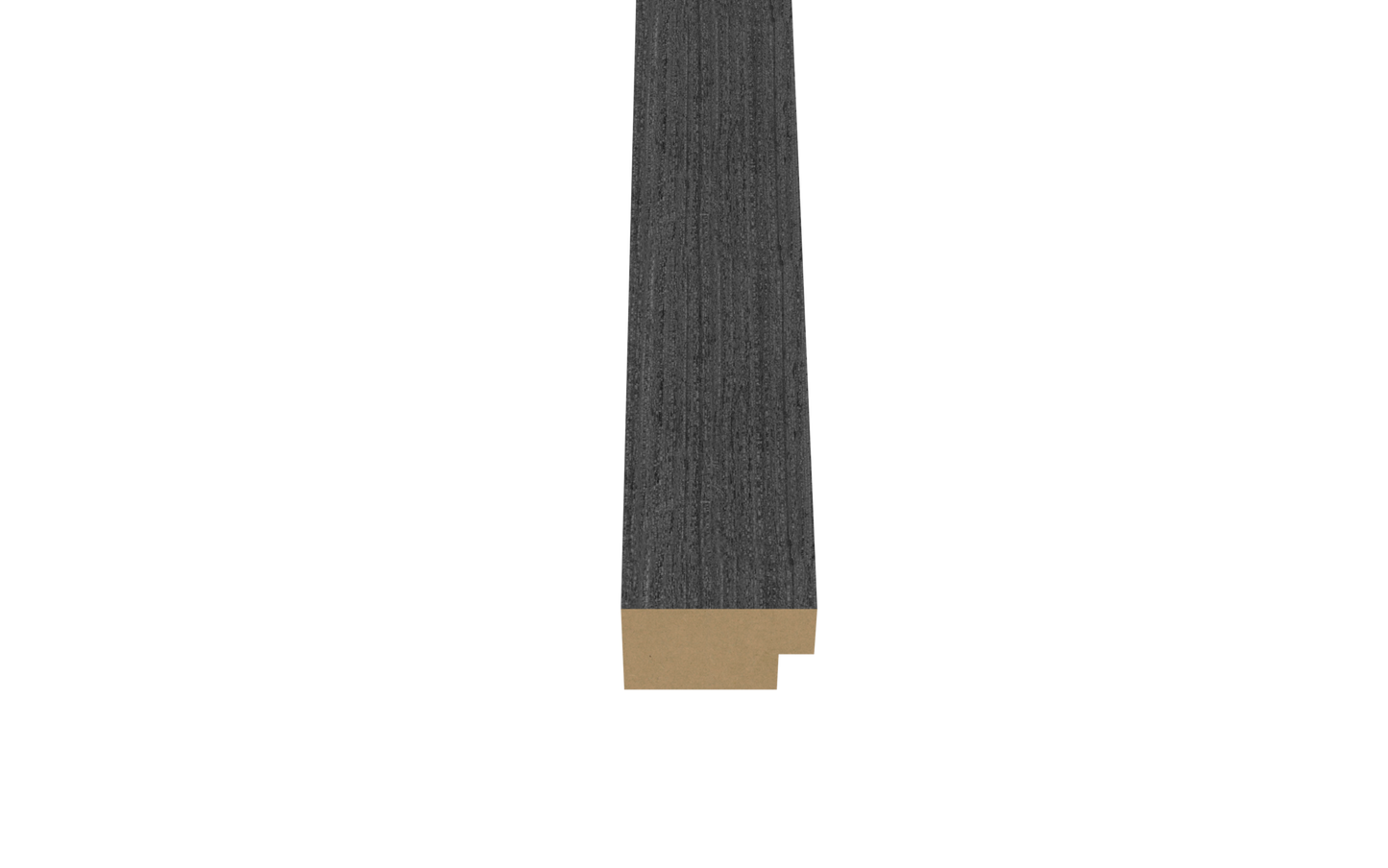 Eindlat 270 x 2.2 cm - Eiken Zwart