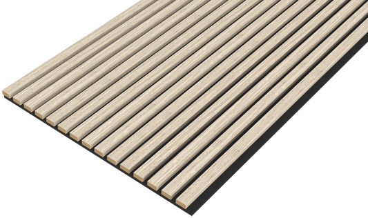 Akupanel Eiken Light Naturel 270 x 60 cm Lattenwand Akoestische wandpanelen