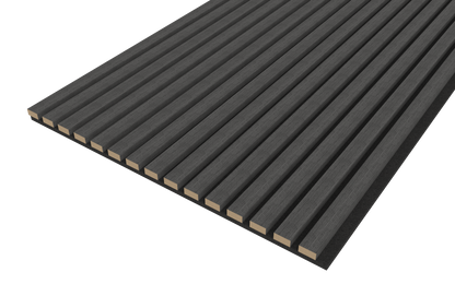 Akupanel Eiken Zwart 270 x 60 cm Lattenwand Akoestische wandpanelen