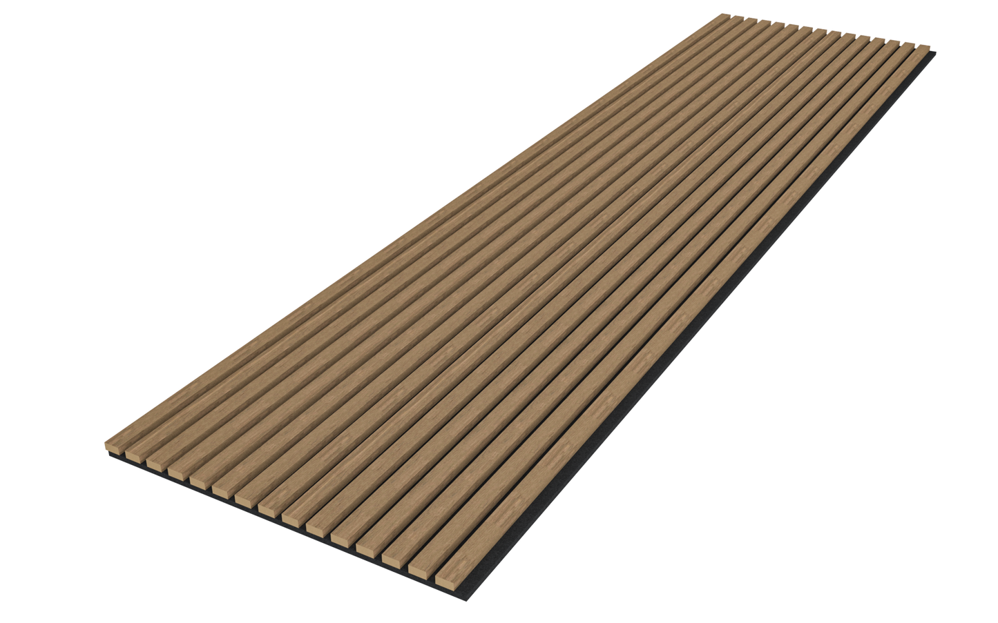 Akupanel Eiken Mokka 270 x 60 cm Lattenwand Akoestische wandpanelen