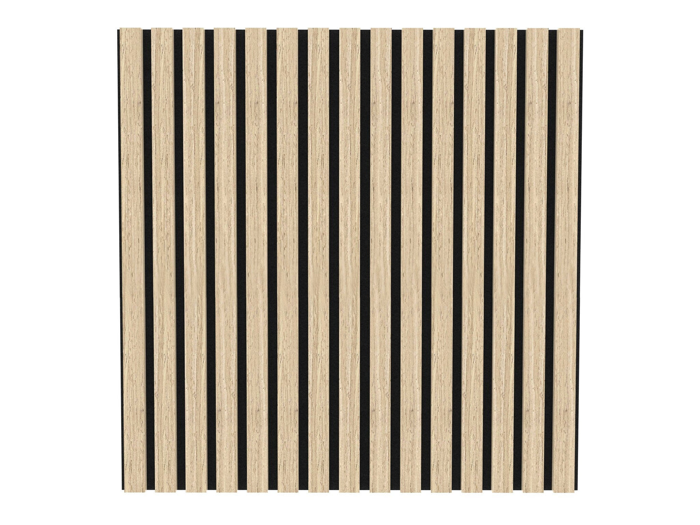Akupanel Eiken Naturel 60 x 60 cm Lattenwand Akoestische wandpanelen