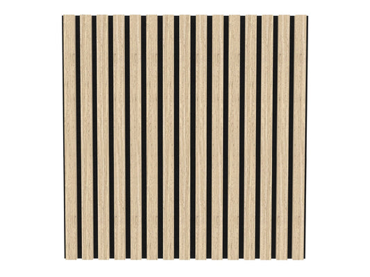 Akupanel Eiken Naturel 60 x 60 cm Lattenwand Akoestische wandpanelen