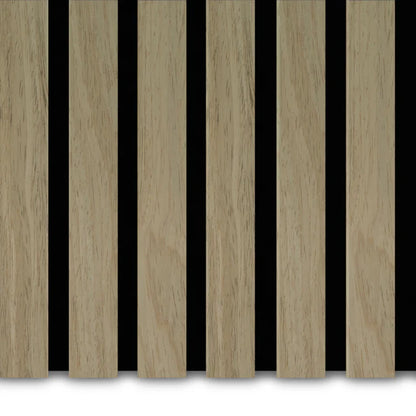 Akupanel Eiken Naturel 60 x 60 cm Lattenwand Akoestische wandpanelen