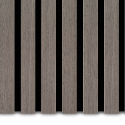 Akupanel Eiken Walnoot 60 x 60 cm Lattenwand Akoestische wandpanelen