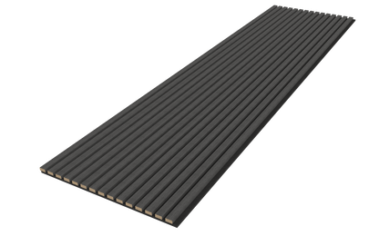 Akupanel Eiken Zwart 270 x 60 cm Lattenwand Akoestische wandpanelen