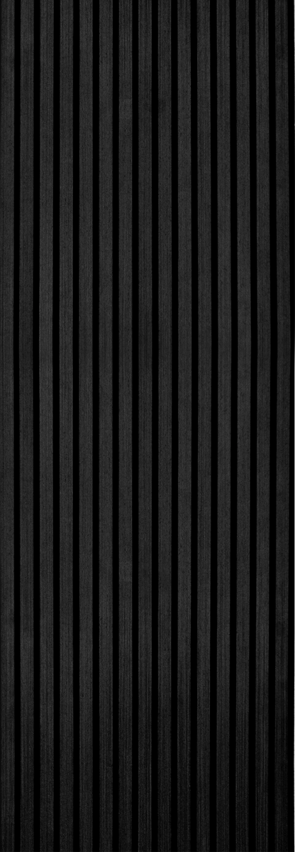 Akupanel Eiken Zwart 270 x 60 cm Lattenwand Akoestische wandpanelen