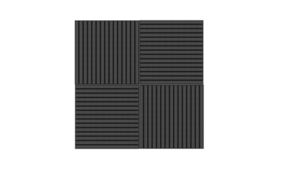 Akupanel Eiken Zwart 60 x 60 cm Lattenwand Akoestische wandpanelen