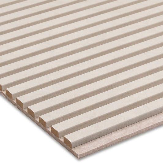 Rosenwood Akupanel Beton on Beige 270 x 60 cm Lattenwand Akoestische Wandpanelen