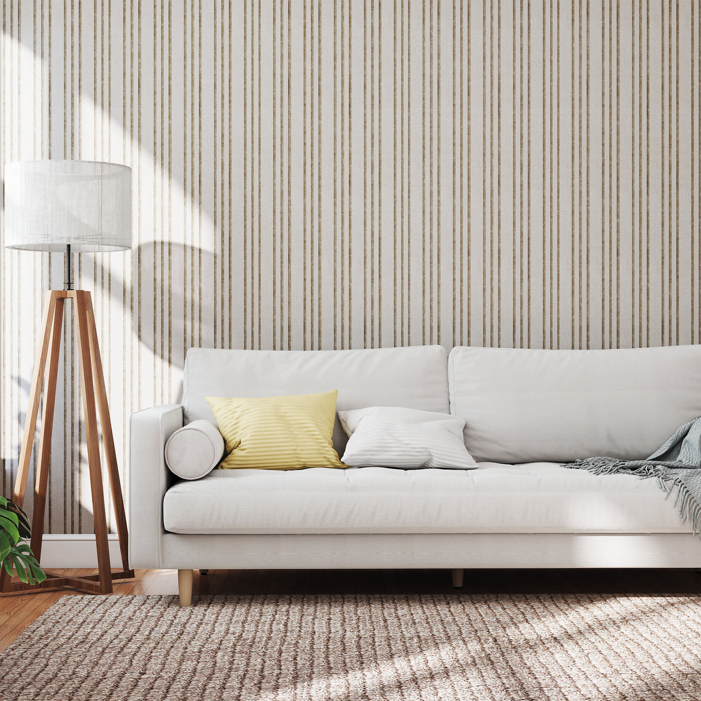 Akoestische panelen  270 x 60 x 2.2 cm - Linnen on Beige